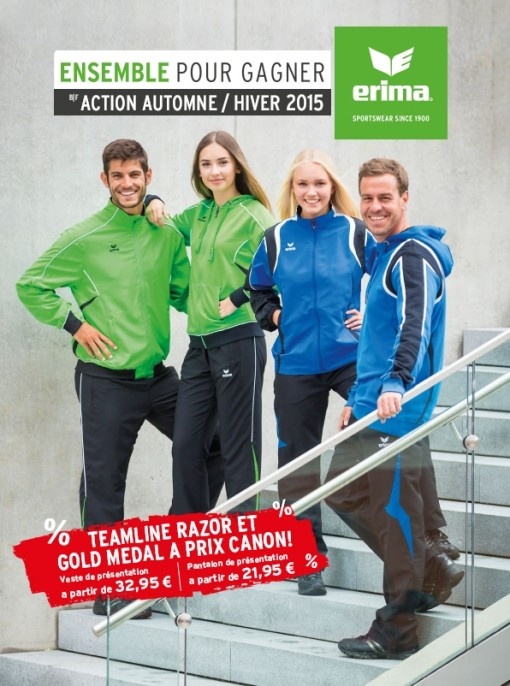 ERIMA: DÉBUT DE L’ACTION AUTOMNE/HIVER 2015