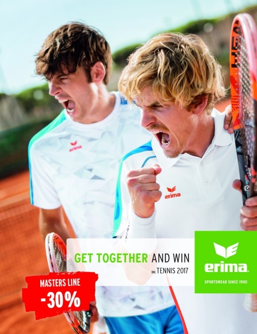 ERIMA presenteert eerste exclusieve tennislijn MASTERS 
