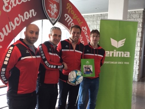 ERIMA DANS LA JUPILER PRO LEAGUE, FOOTBALL PREMIERE DIVISION: ERIMA PARTENAIRE OFFICIEL DU ROYAL EXCEL MOUSCRON